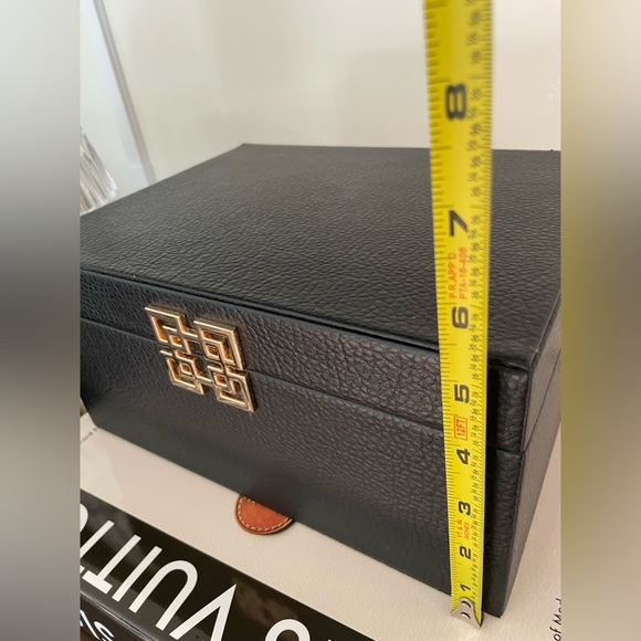 Decorative Black Box Set with Gold Accents - Picture 6 of 11